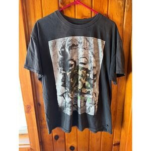 Popular Poison Graphic Tee Marilyn Monroe  Black T Shirt Mens streetwear Size XL